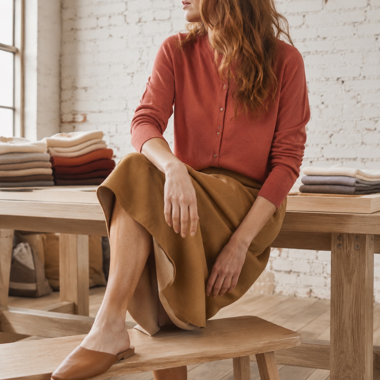 Kelmscott Fine Knit Cardigan — Cardigans by WOOL BARN. worn by a model.