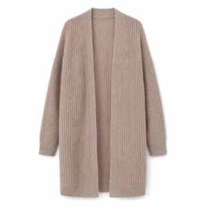 Berkswell Longline Cardigan — product shot, laid out flat (Cardigans).