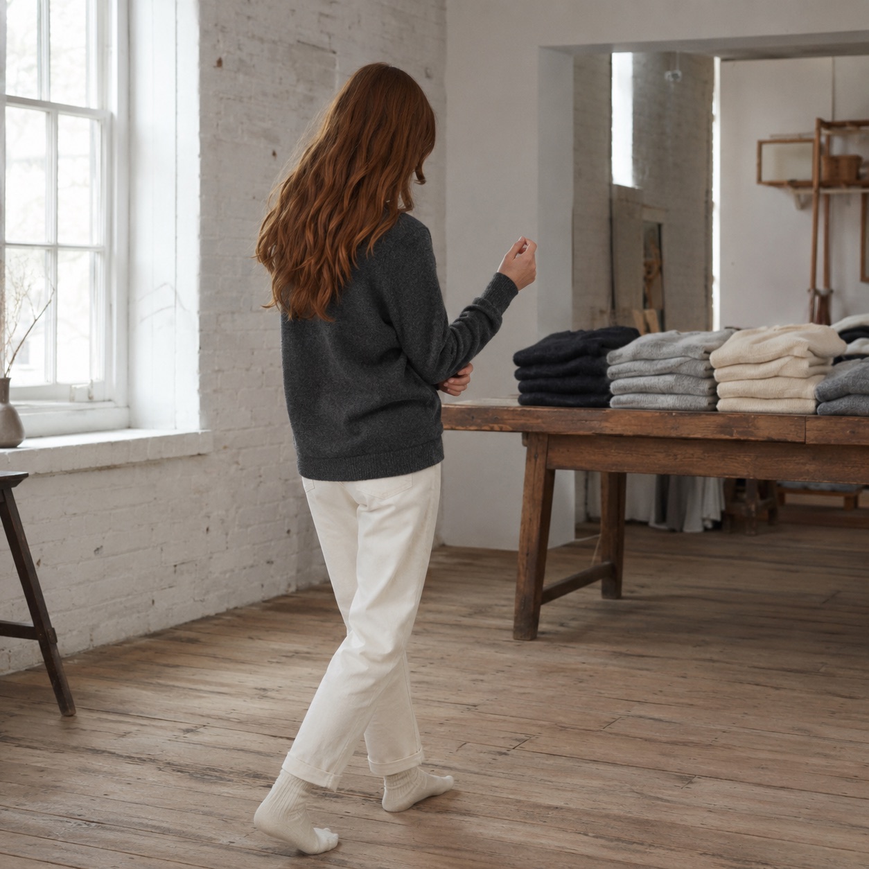 Marlow Button Front Cardigan — Cardigans by WOOL BARN. worn by a model.