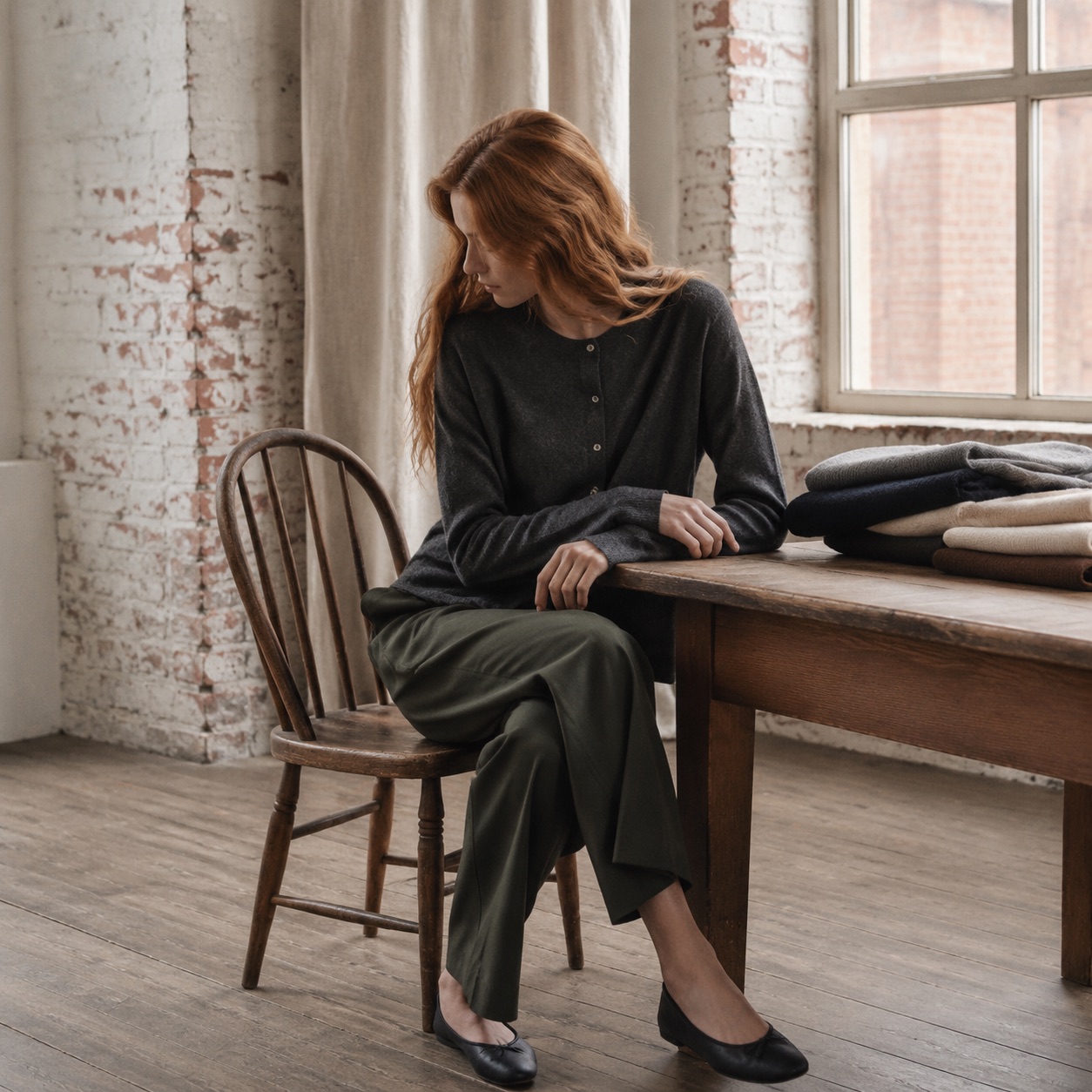 Marlow Button Front Cardigan Marlow Button Front Cardigan — WOOL BARN knitwear, product photograph
