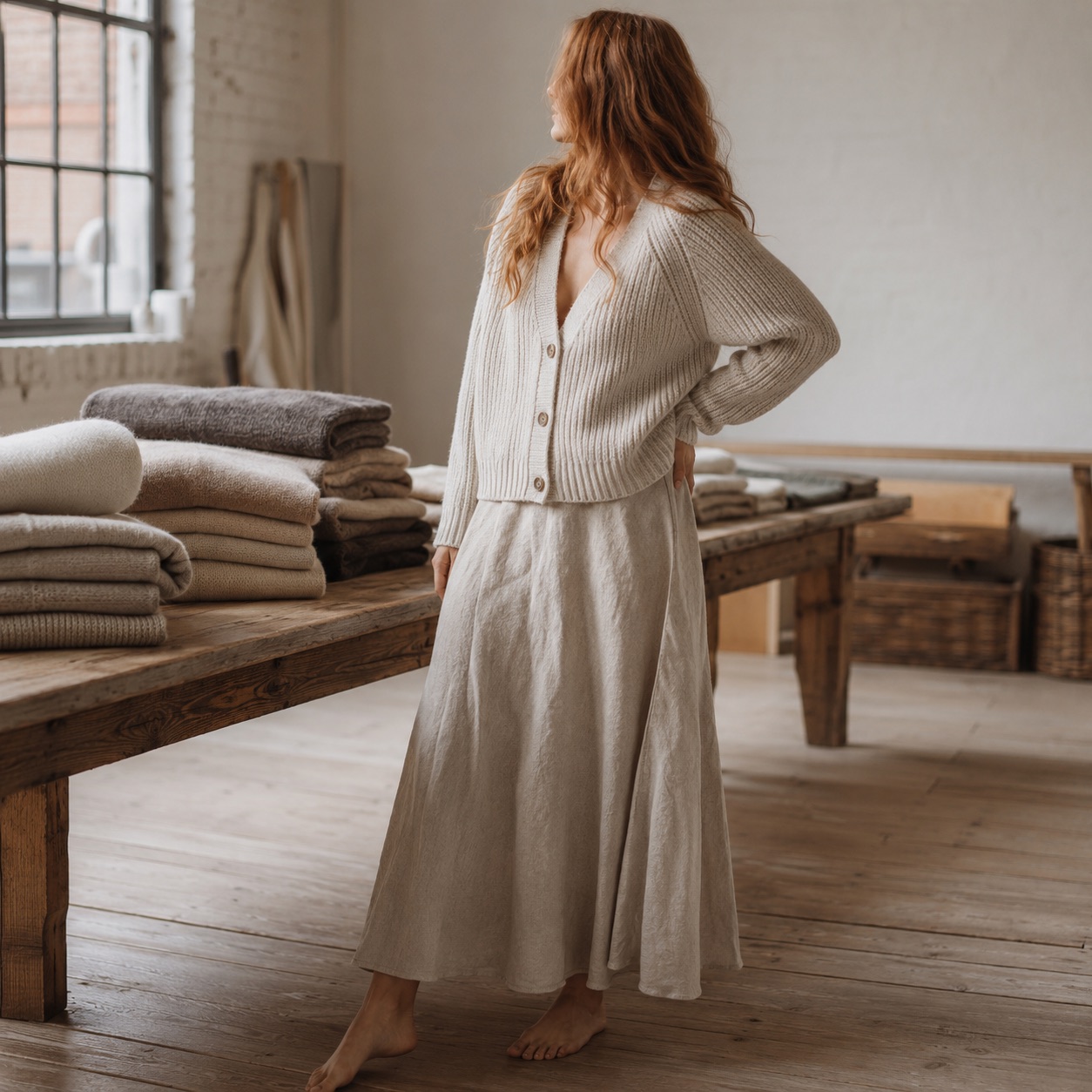 Kelmscott Chunky Knit Cardigan Kelmscott Chunky Knit Cardigan — WOOL BARN knitwear, product photograph