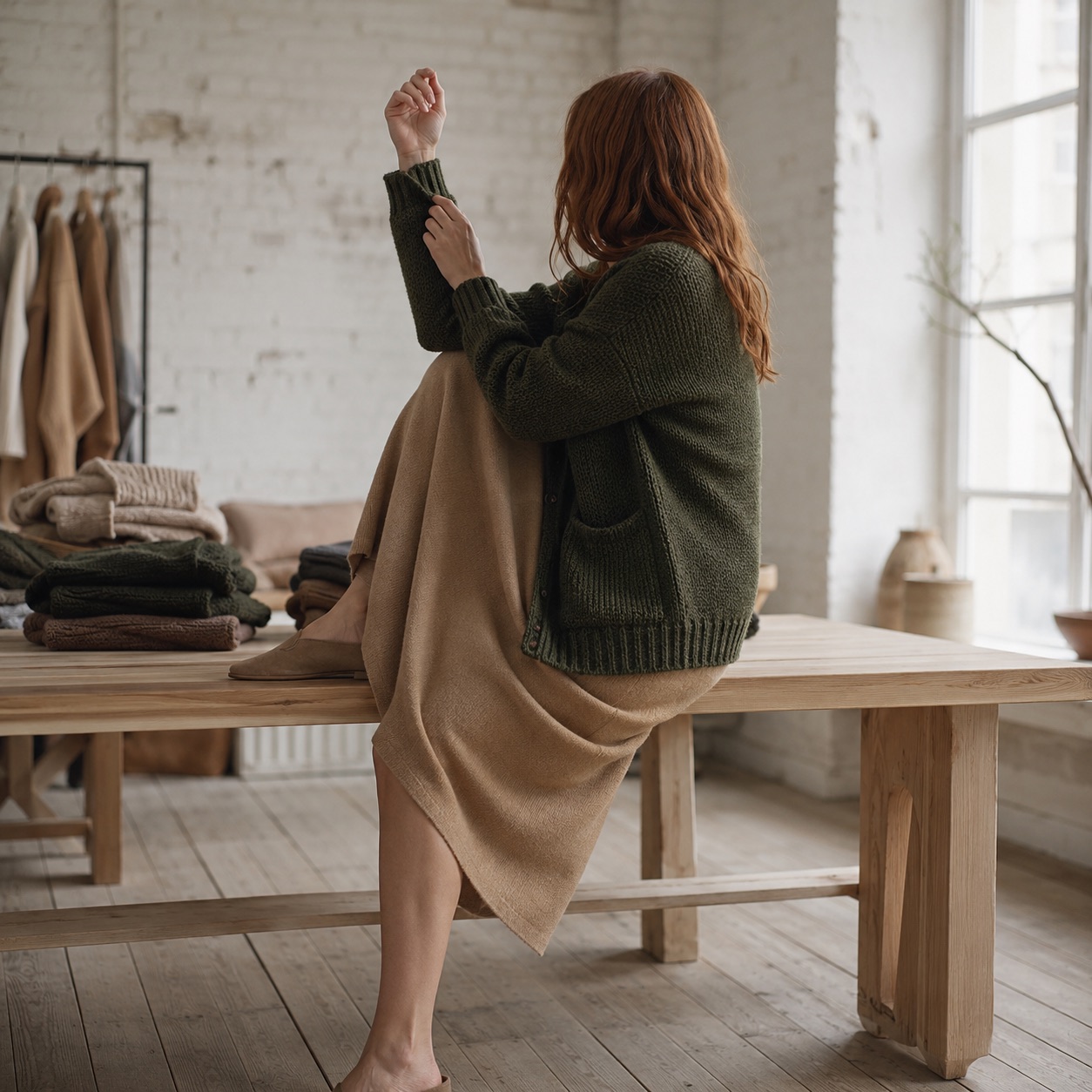 Thornby Chunky Knit Cardigan Thornby Chunky Knit Cardigan — WOOL BARN knitwear, product photograph