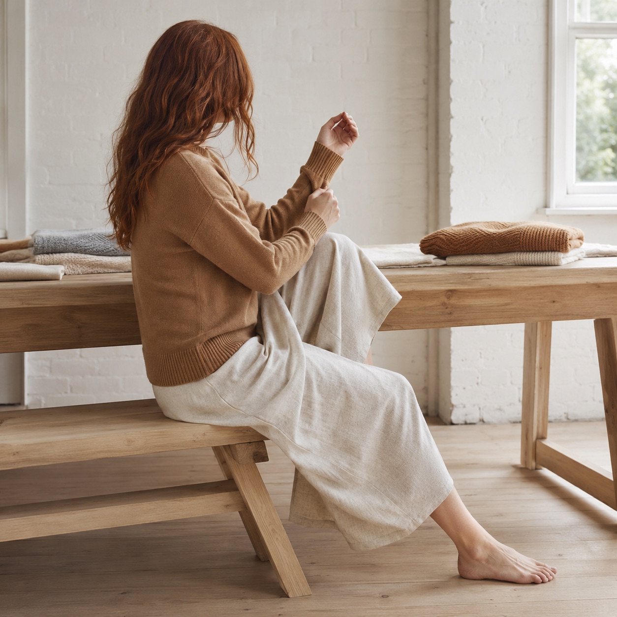 Hartley V-Neck Jumper Hartley V-Neck Jumper — WOOL BARN knitwear, product photograph