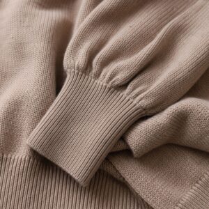 Hartley Balloon Sleeve Jumper — close detail of the material (Jumpers).