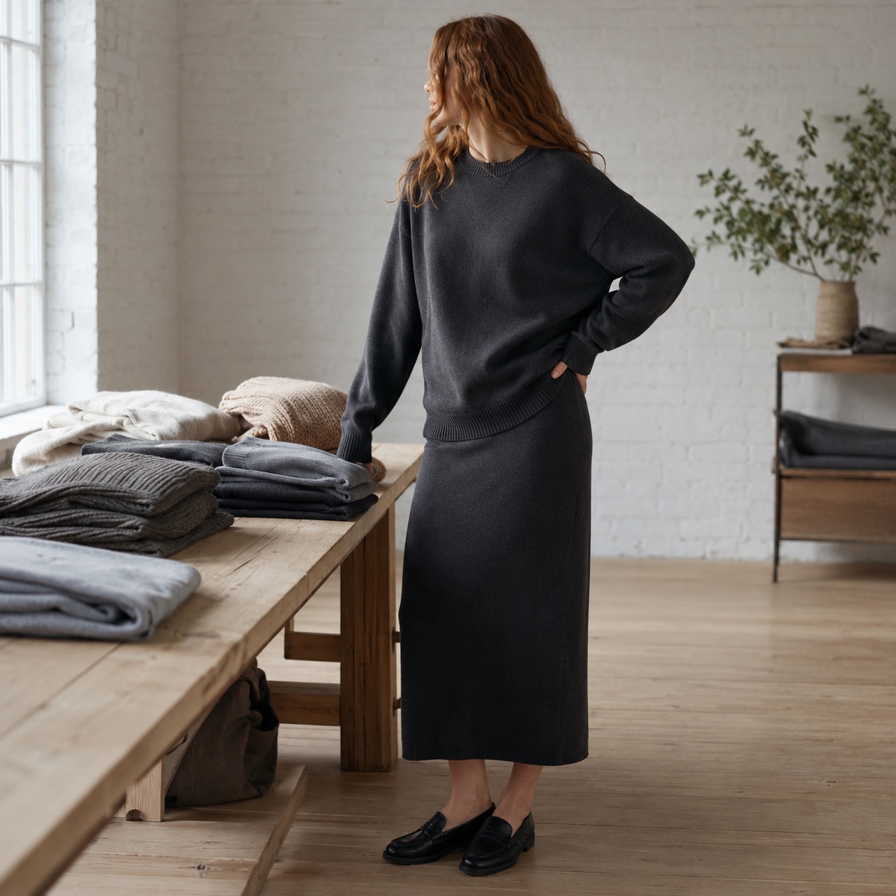 Kelmscott Oversized Jumper Kelmscott Oversized Jumper — WOOL BARN knitwear, product photograph