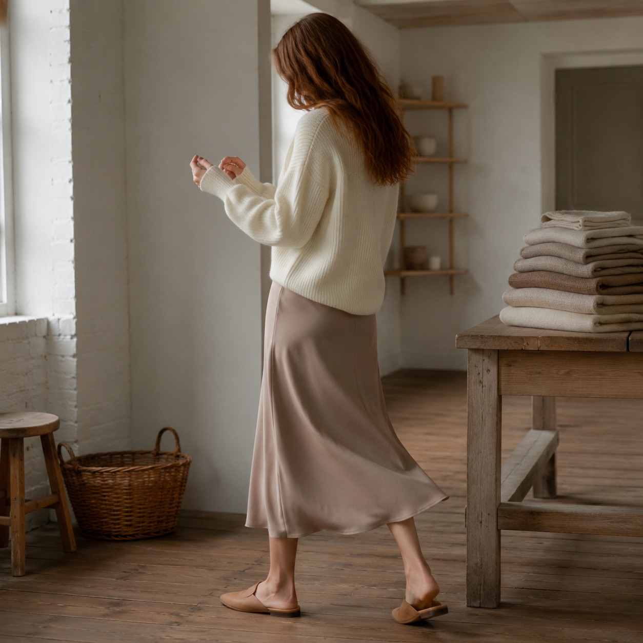 Ivel Rib Knit Jumper Ivel Rib Knit Jumper — WOOL BARN knitwear, product photograph