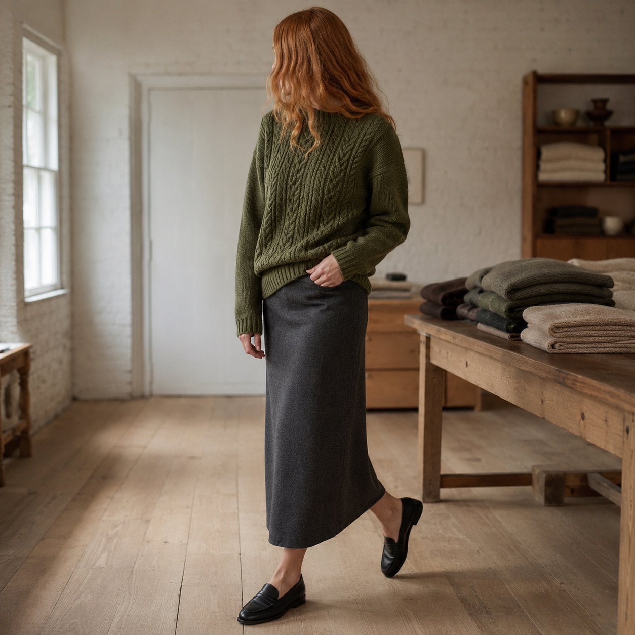 Quarry Cable Knit Jumper Quarry Cable Knit Jumper — WOOL BARN knitwear, product photograph