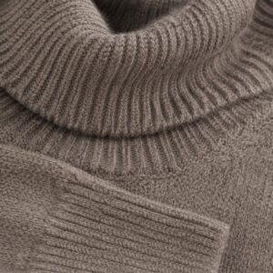 Hartley Roll Neck Jumper — close detail of the material (Jumpers).