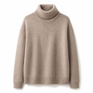Hartley Roll Neck Jumper — product shot, laid out flat (Jumpers).