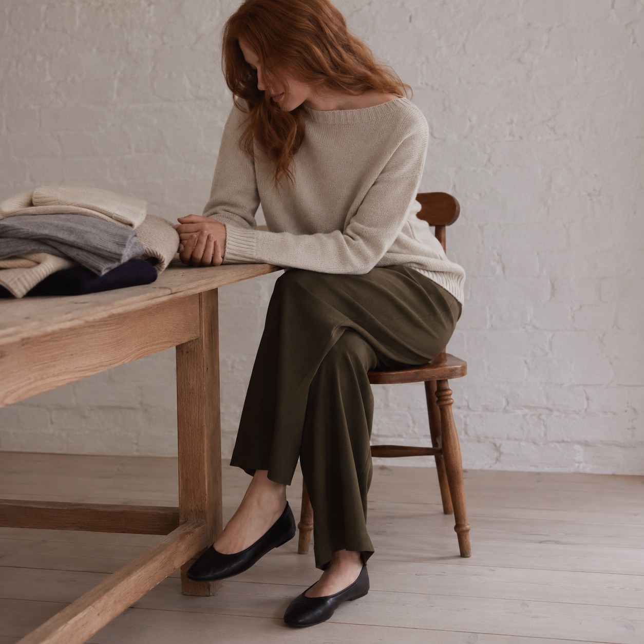 Sedge Boat Neck Jumper Sedge Boat Neck Jumper — WOOL BARN knitwear, product photograph