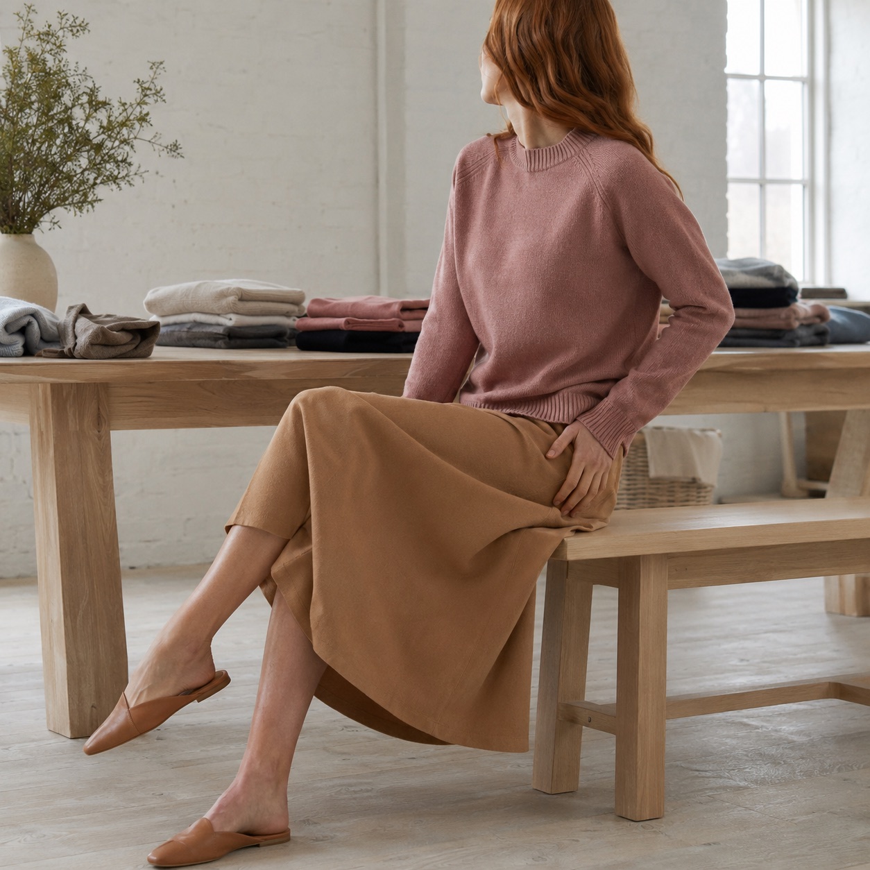 Thornby Crew Neck Jumper Thornby Crew Neck Jumper — WOOL BARN knitwear, product photograph