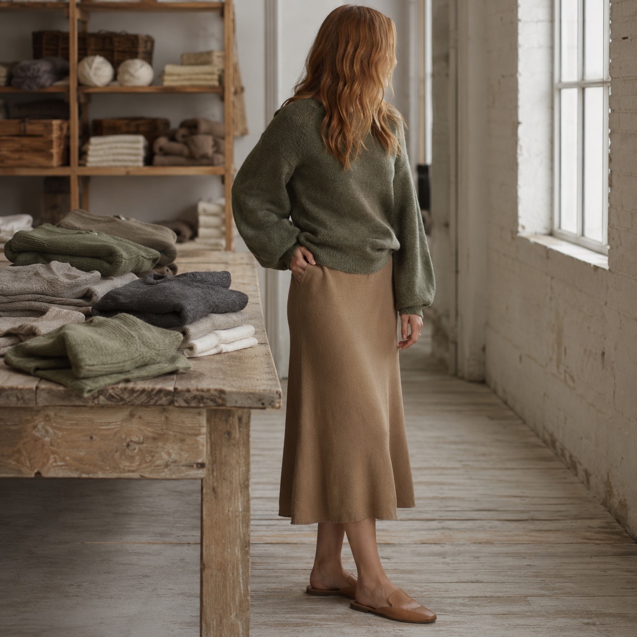 Pentre Balloon Sleeve Jumper Pentre Balloon Sleeve Jumper — WOOL BARN knitwear, product photograph