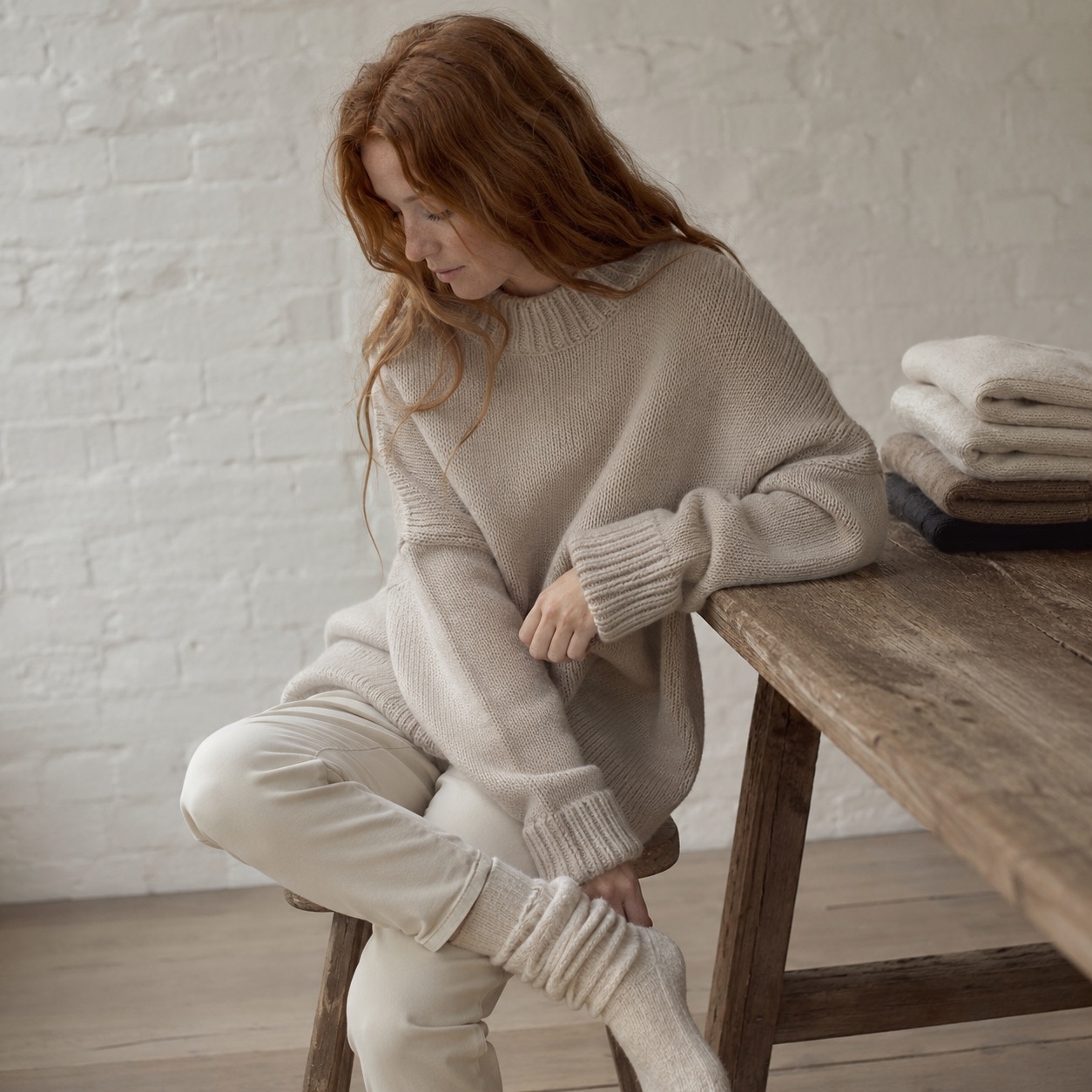 Halstead Oversized Jumper Halstead Oversized Jumper — WOOL BARN knitwear, product photograph