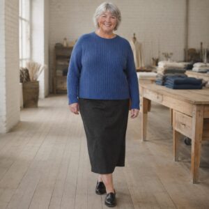 Nether Rib Knit Jumper — Jumpers by WOOL BARN. worn by a model.