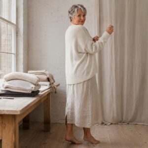 Corve Oversized Jumper — Jumpers by WOOL BARN. worn by a model.