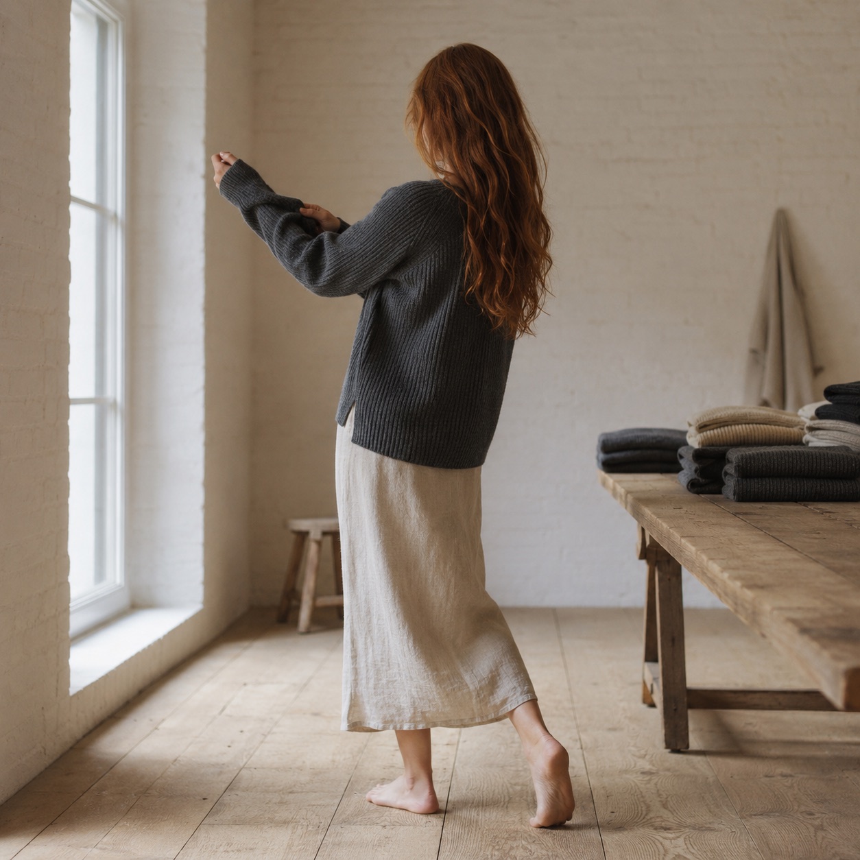 Orsett Rib Knit Jumper Orsett Rib Knit Jumper — WOOL BARN knitwear, product photograph