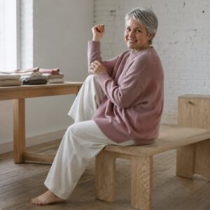 Fennel Oversized Jumper — Jumpers by WOOL BARN. worn by a model.