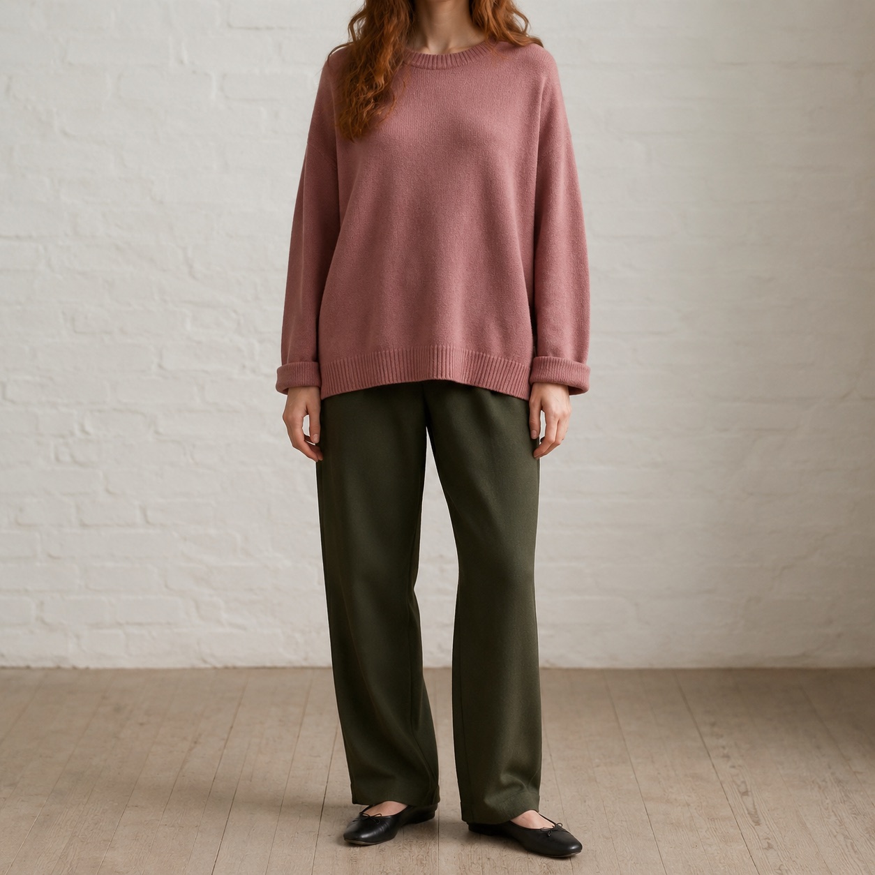 Fennel Oversized Jumper — WOOL BARN knitwear, product photograph