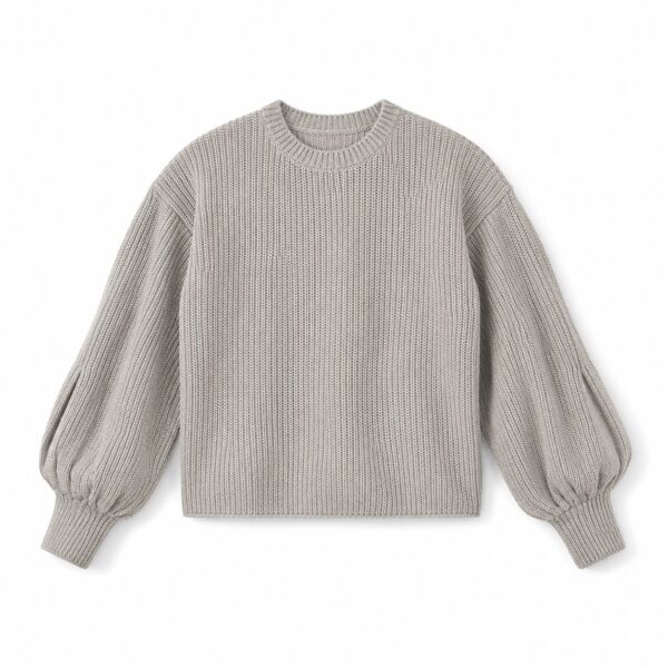 Berkswell Balloon Sleeve Jumper — product shot, laid out flat (Jumpers).