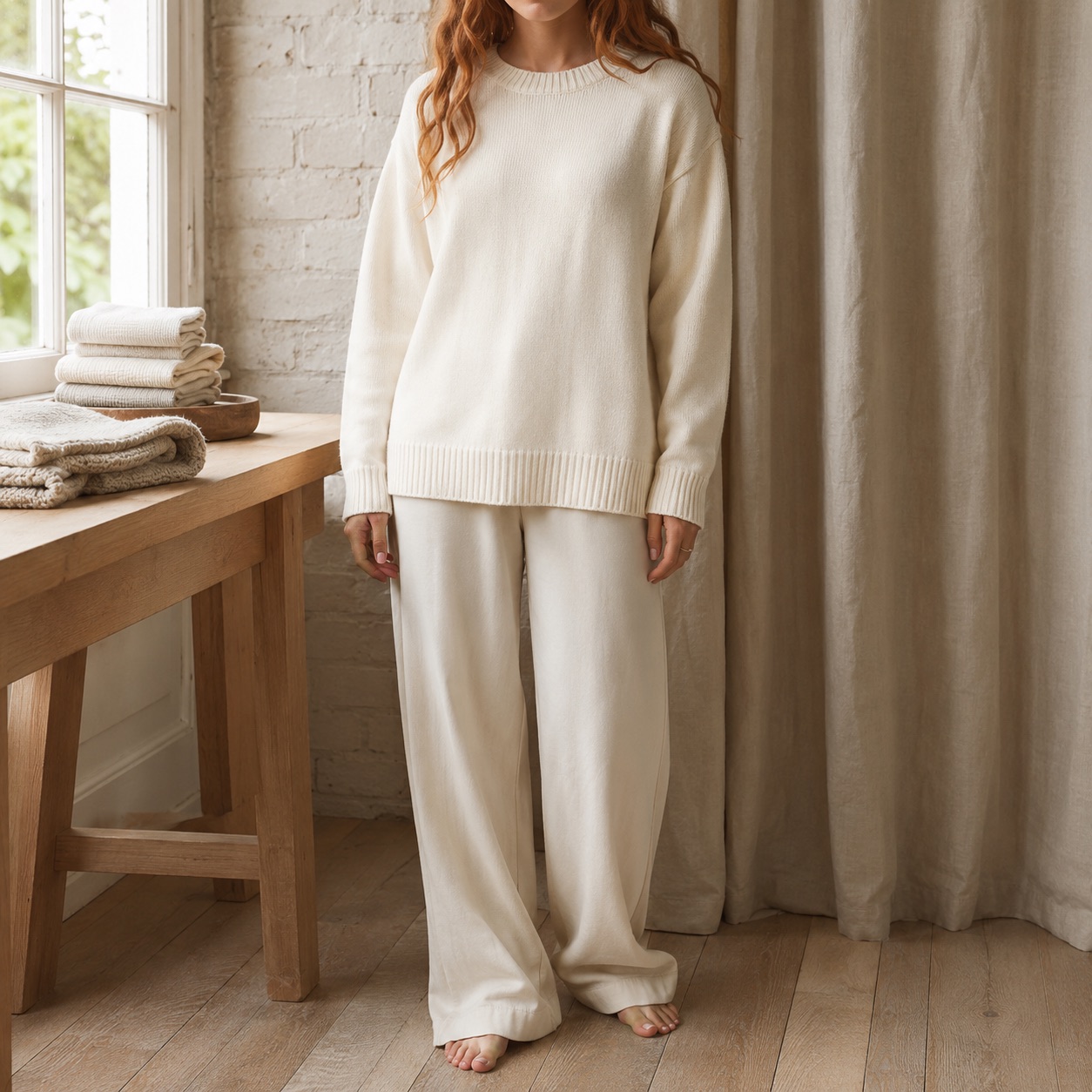 Bramble Crew Neck Jumper Bramble Crew Neck Jumper — WOOL BARN knitwear, product photograph