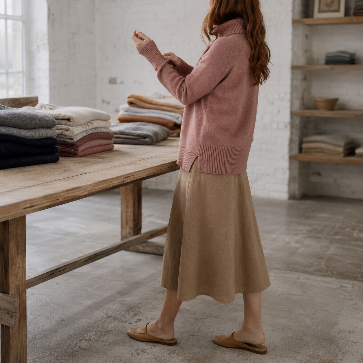 Kelmscott Roll Neck Jumper Kelmscott Roll Neck Jumper — WOOL BARN knitwear, product photograph