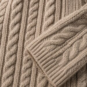 Hartley Cable Knit Jumper — close detail of the material (Jumpers).